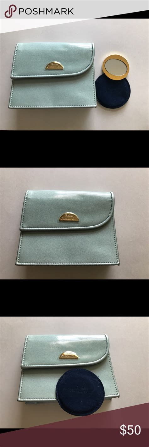 dior makeup bag with mirror